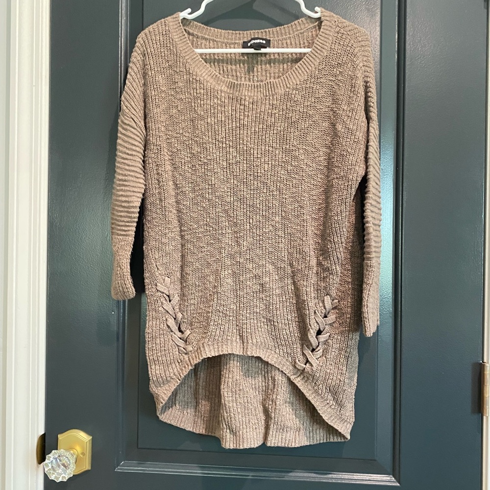 Brown Knit Express Sweater